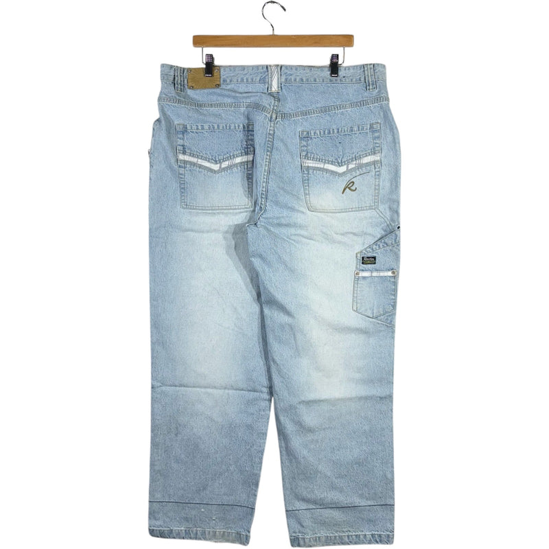 Vintage Y2k Wide Leg Carpenter Denim Jeans 38x32