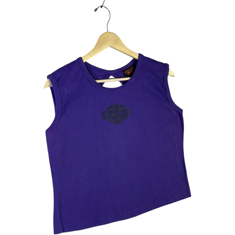 Vintage Harley Davidson Cropped Tank Top