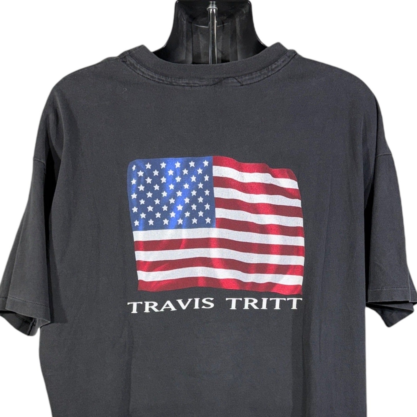 Vintage Winterland Travis Tritt American Flag Tee 1993