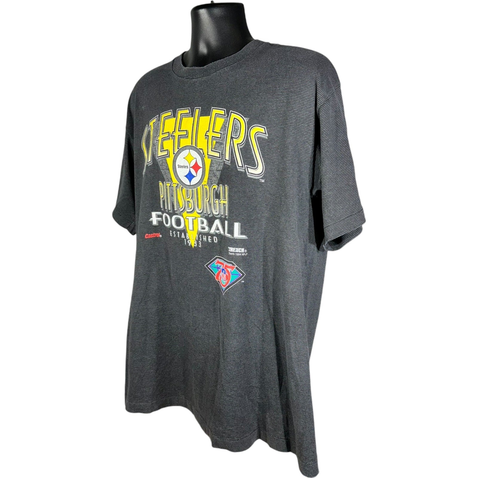 Vintage Pittsburg Steelers NFL Spellout Tee 90s