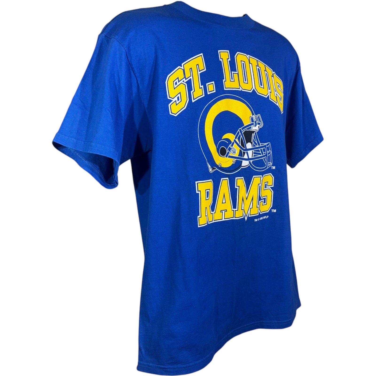 Vintage Logo 7 St. Louis Rams NFL Spellout Tee 1995