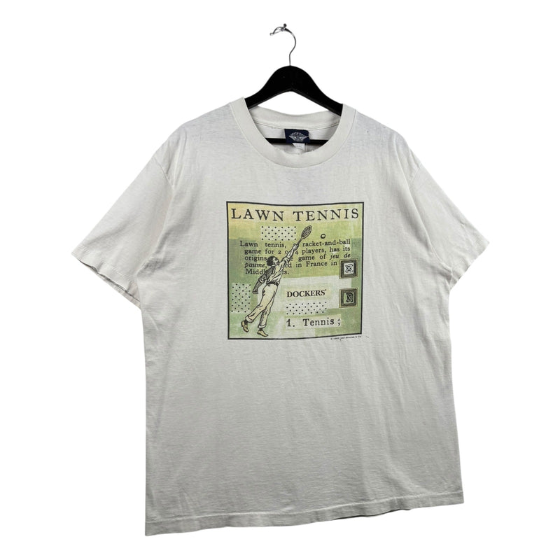 Vintage Dockers Lawn Tennis Graphic T-Shirt