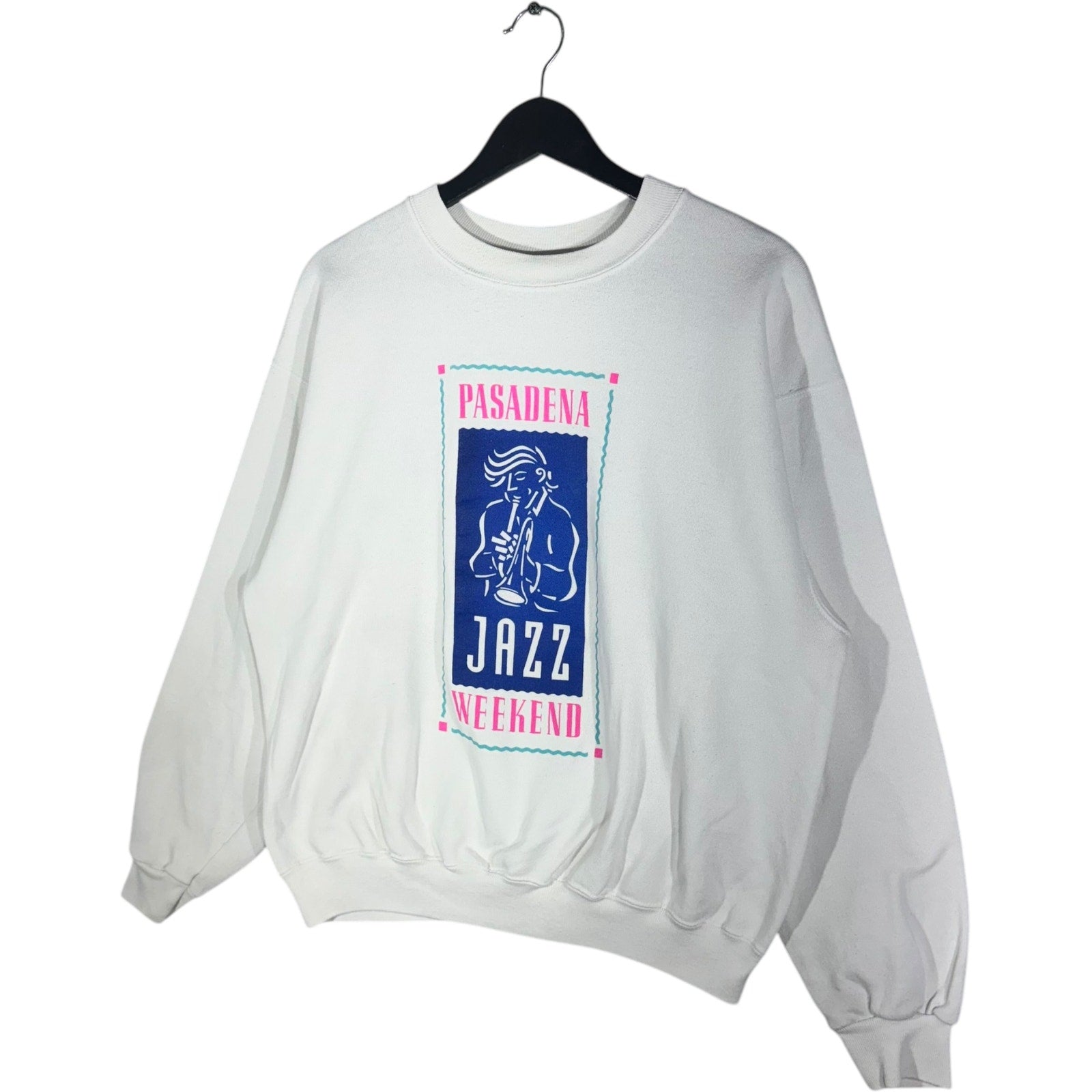 Vintage Pasadena Jazz Weekend Musical Performance Crewneck '90s