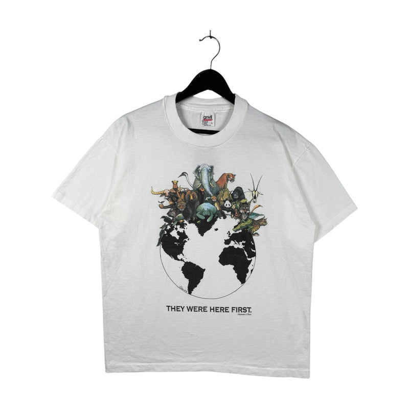 Vintage Animals They Were Here First T-Shirt