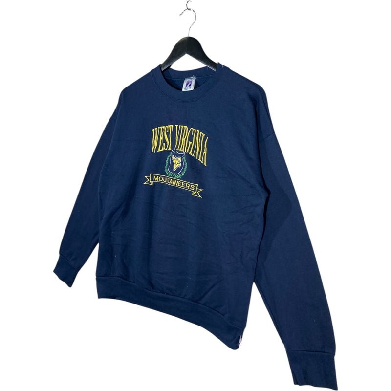 Vintage Logo 7 West Virginia University Mountaineers Crewneck
