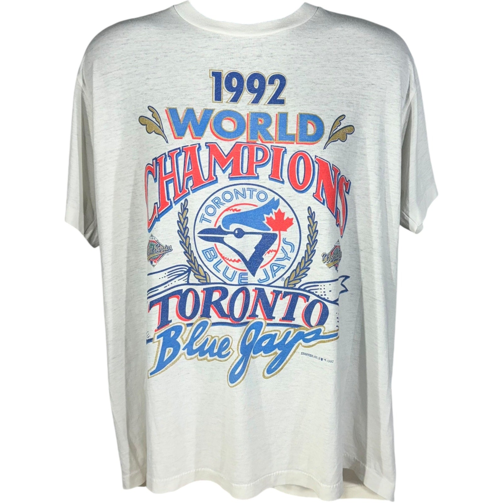 Vintage Toronto Blue Jays World Series Champions Tee 1992