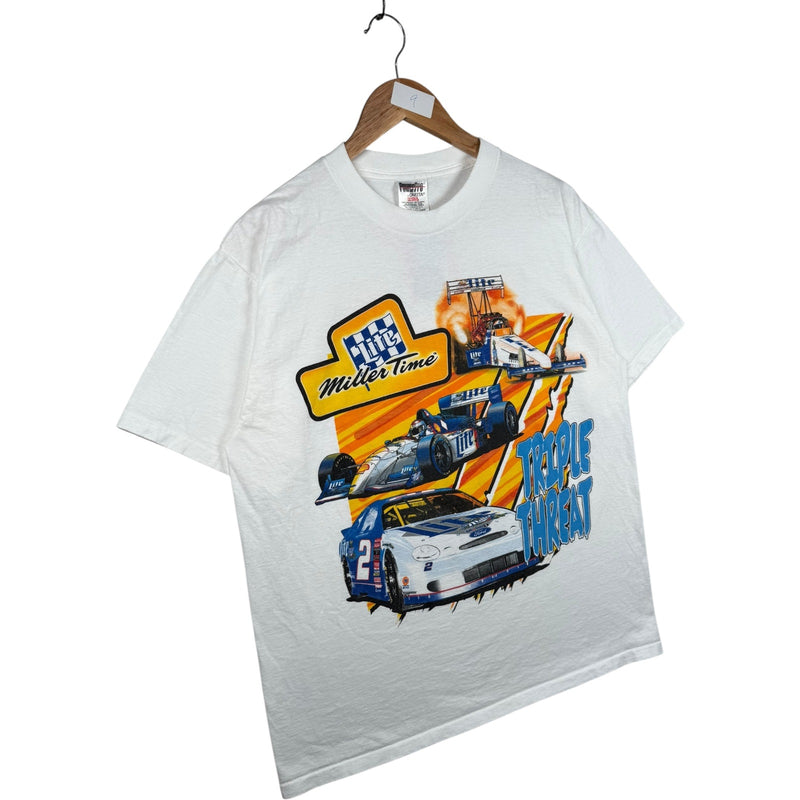 Vintage NASCAR Miller Time Triple Threat T-Shirt