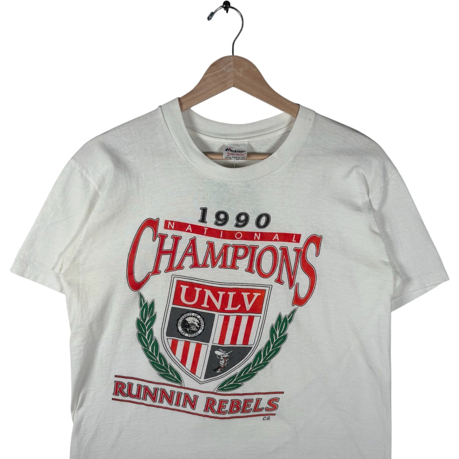 Vintage UNLV Runnin' Rebels National Champions Tee Medium