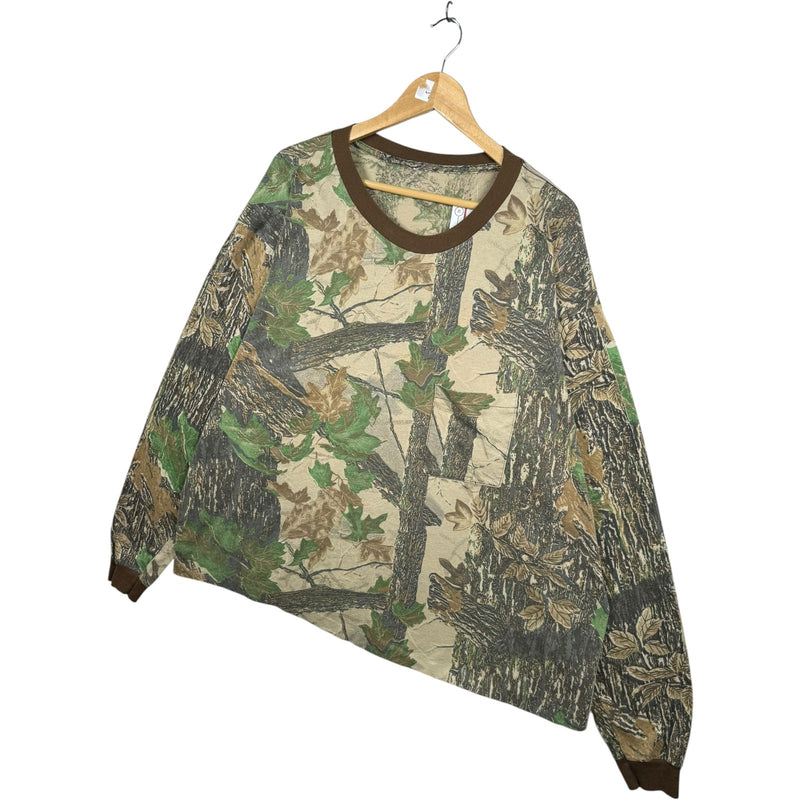 Vintage Camo Leaf Over All Graphic Crewneck