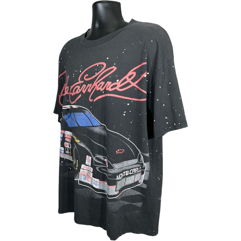 Vintage Dale Earnhardt "The Intimidator" AOP NASCAR Tee 90s