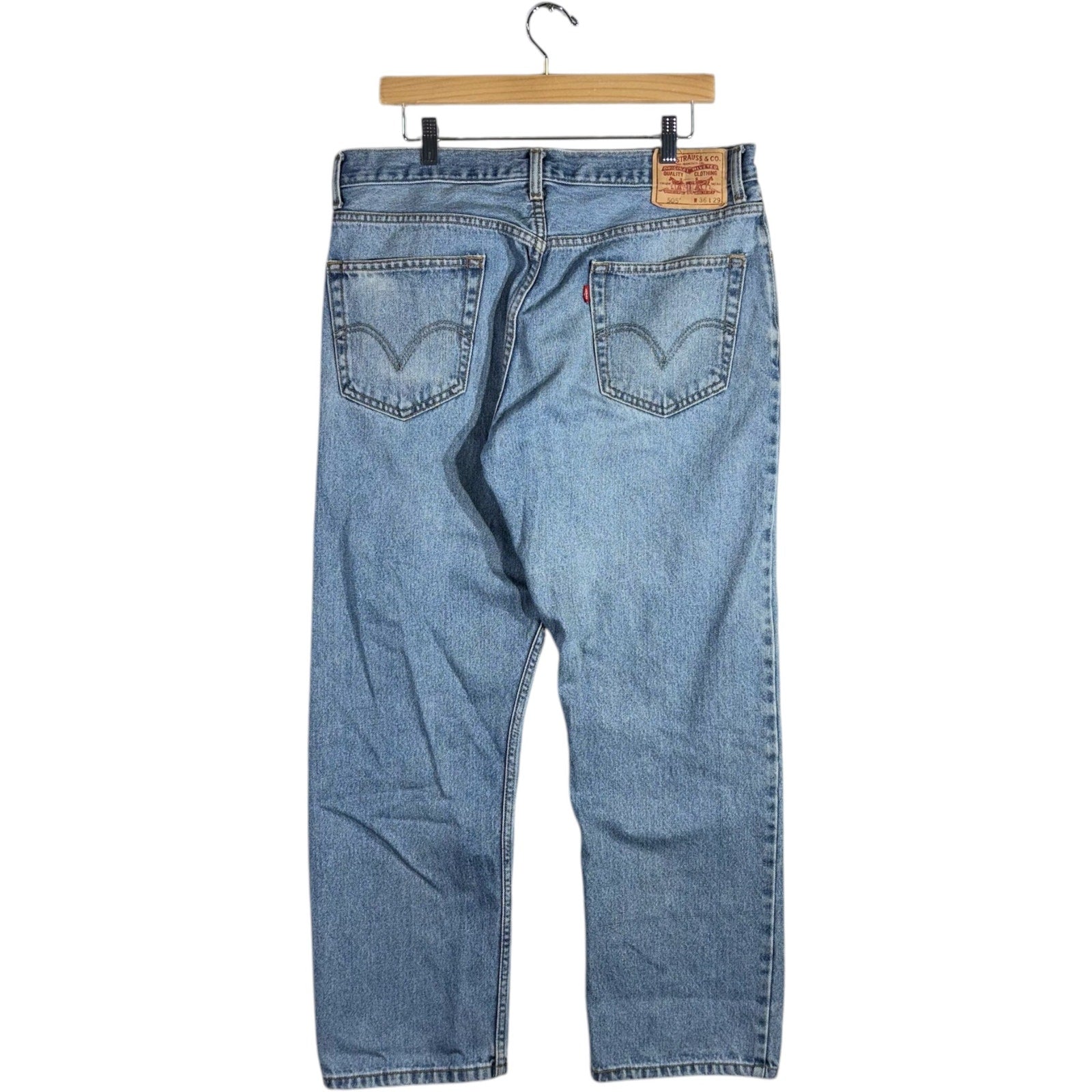 Vintage Levi's 505 Light Wash Straight Leg Jeans 35x28