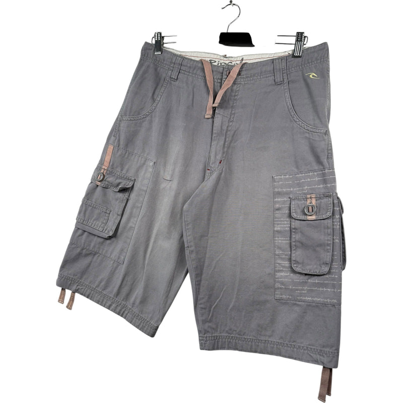 Vintage Ripcurl Logo Embroidered Cargo Shorts 35