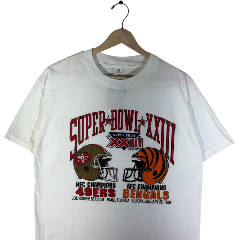 Vintage Super Bowl 23 49ers vs. Bengals Tee 80s