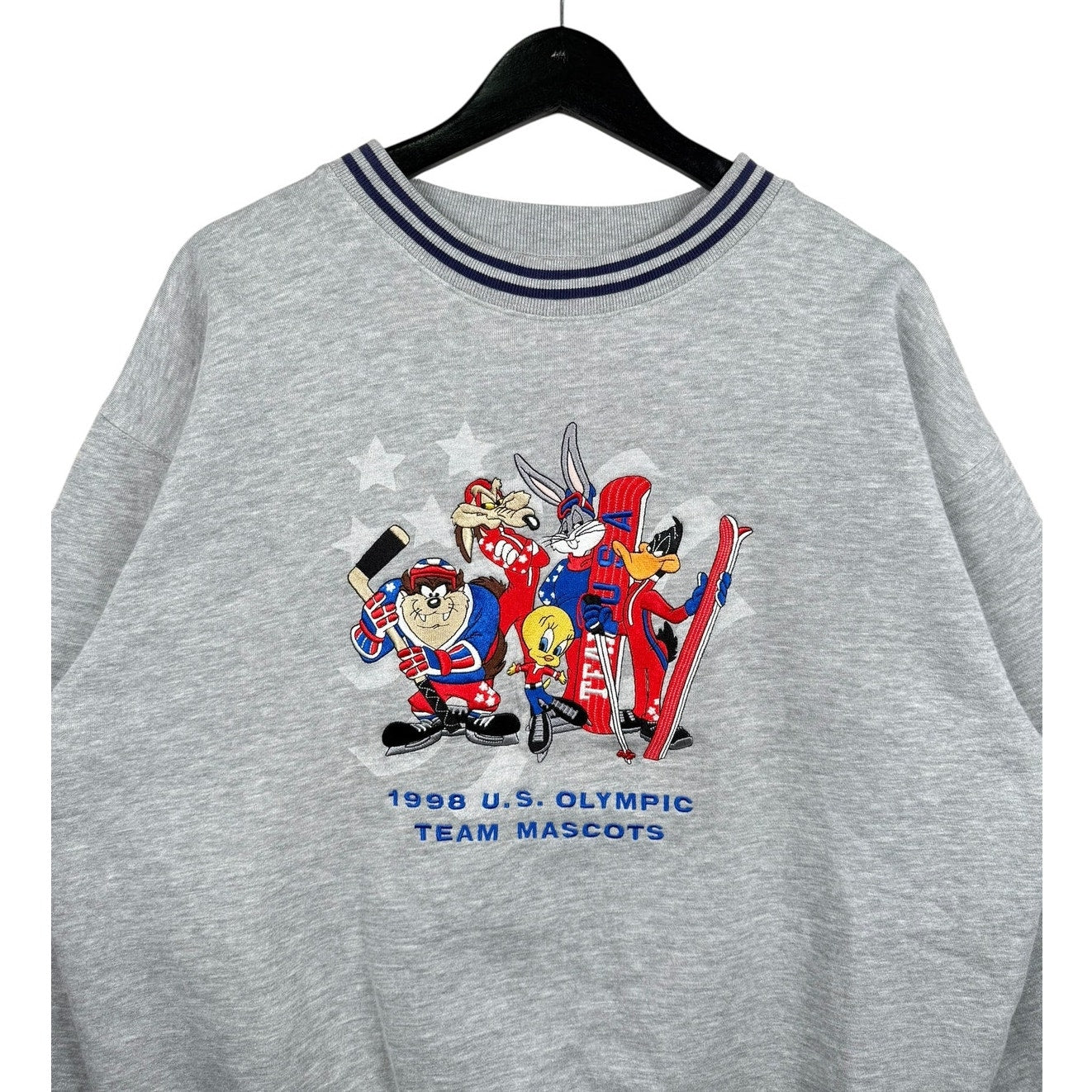 Vintage Warner Bros U.S. Olympic Team Mascots Looney Tunes Crewneck