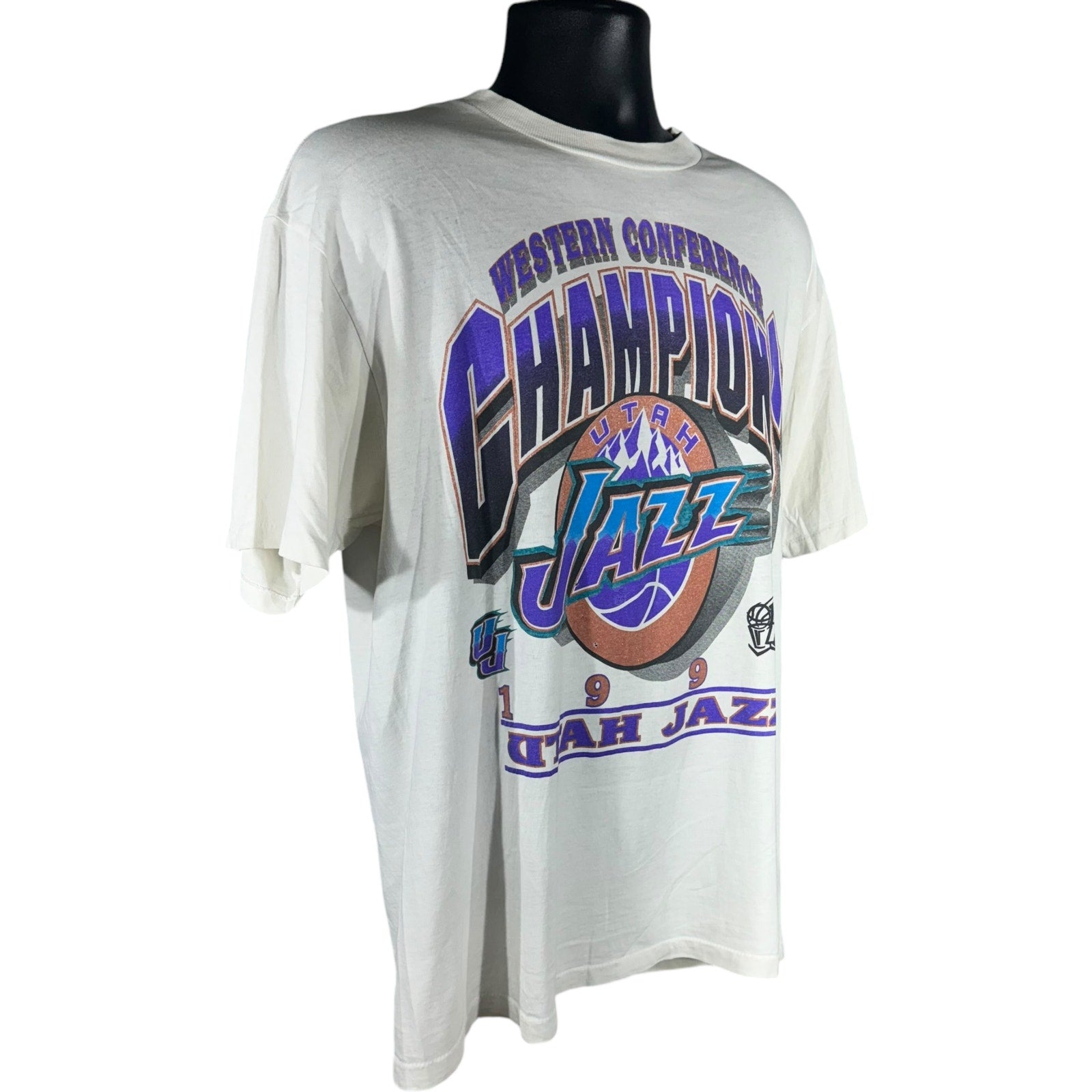 Vintage NBA Utah Jazz Western Conference Champs Tee