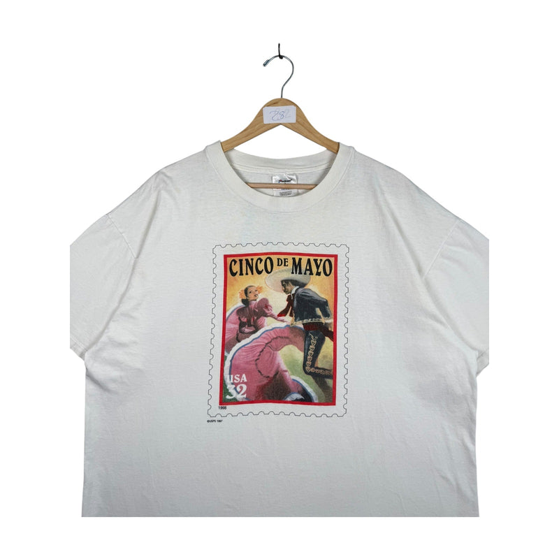 Vintage Cinco de Mayo USA Stamp T-Shirt