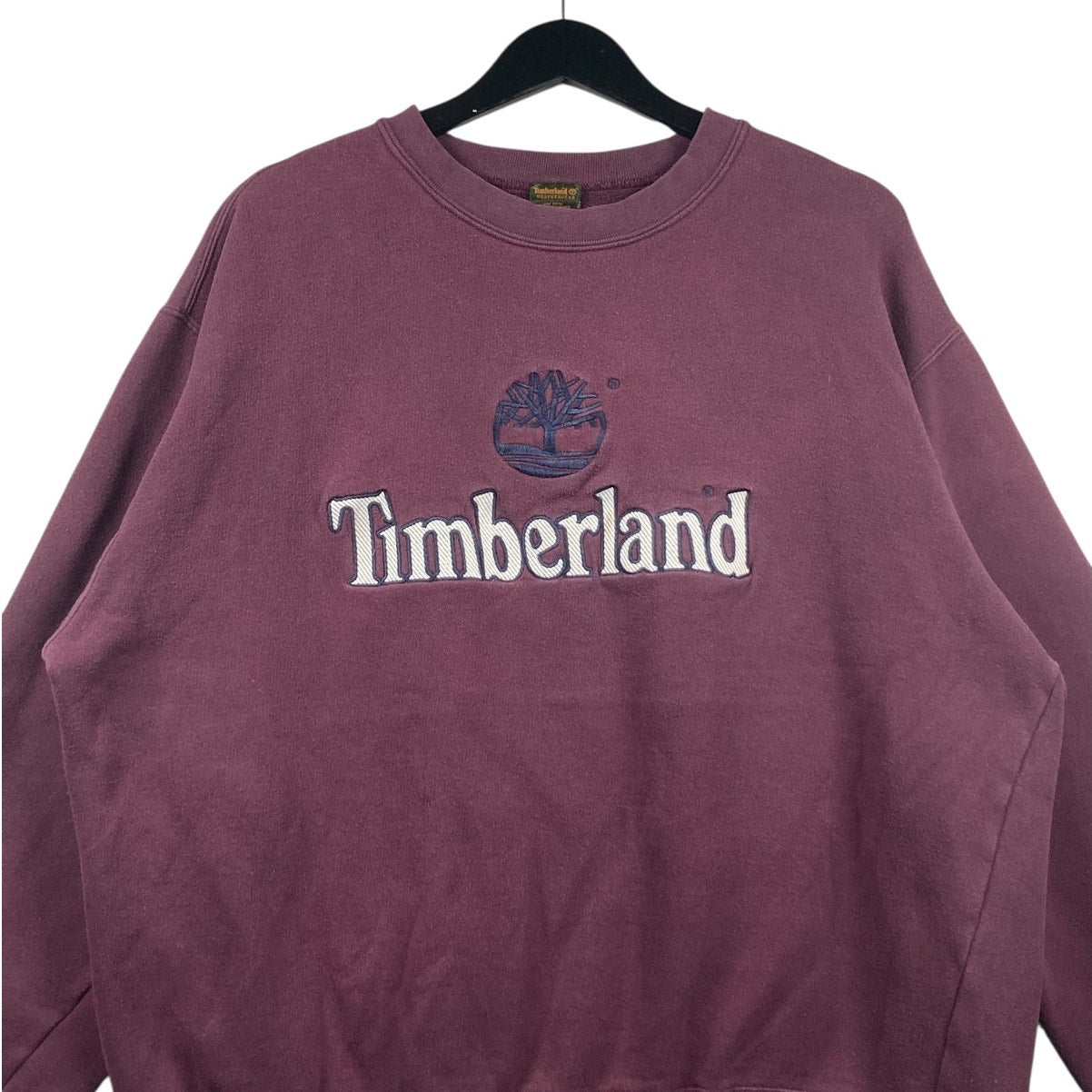 Vintage Timberland Burgundy Embroidered Logo Crewneck