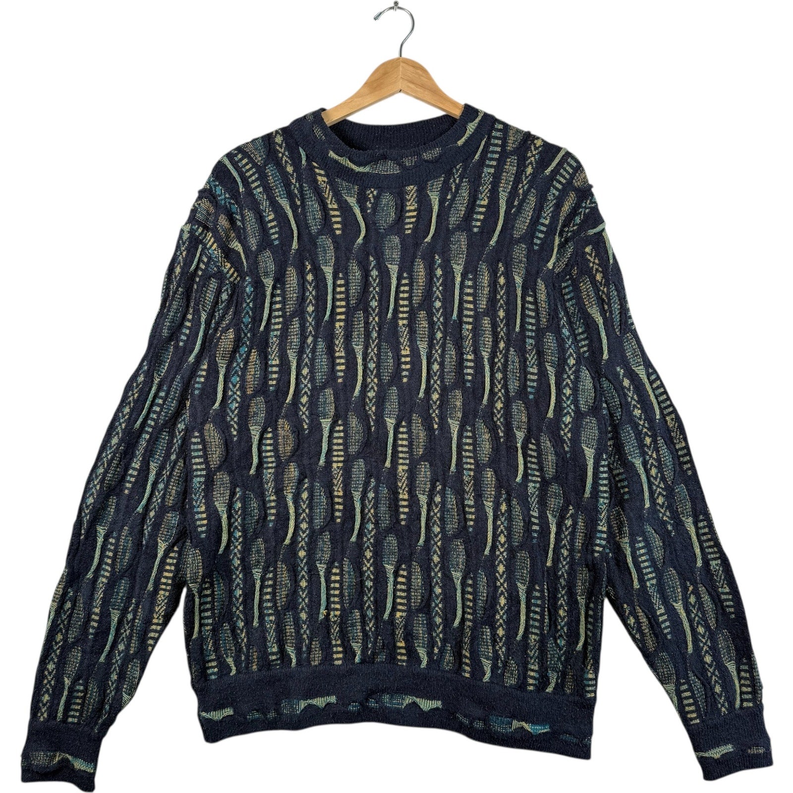 Vintage Coogi 3D Knit textured Sweater