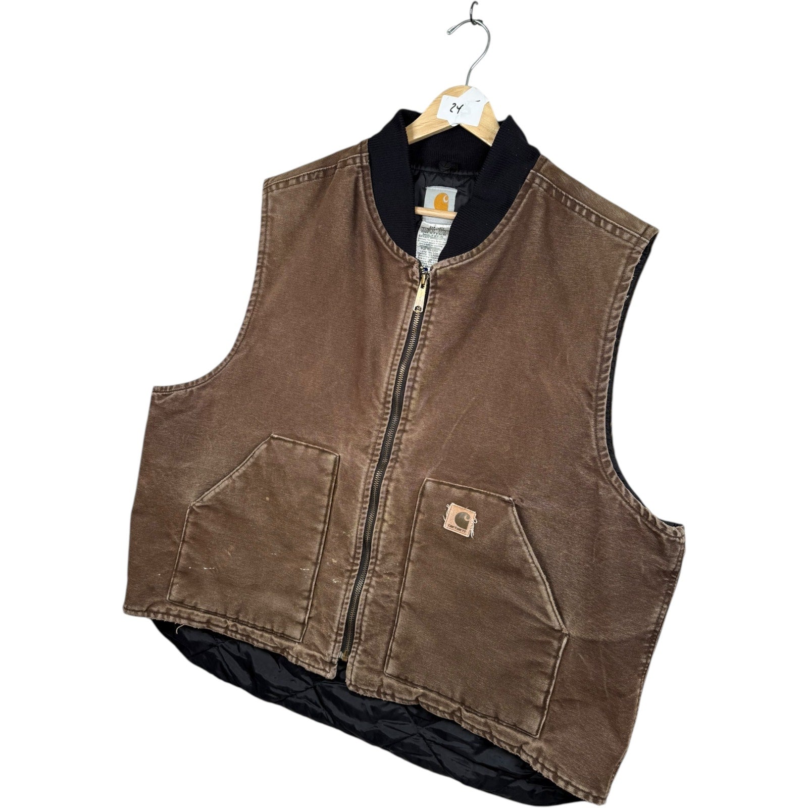 Vintage Carhartt Canvas Full Zip Vest