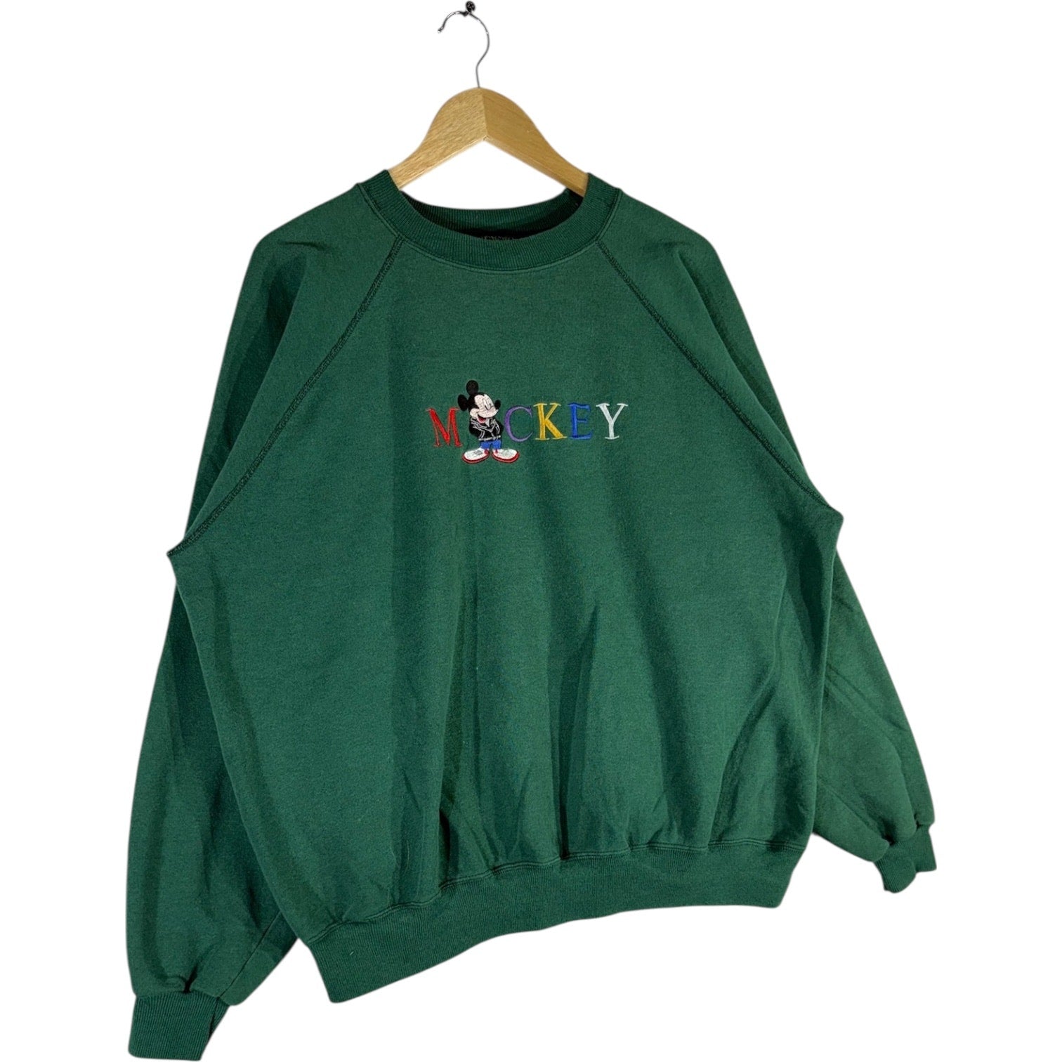 Vintage Mickey Mouse Disney Embroidered Crewneck