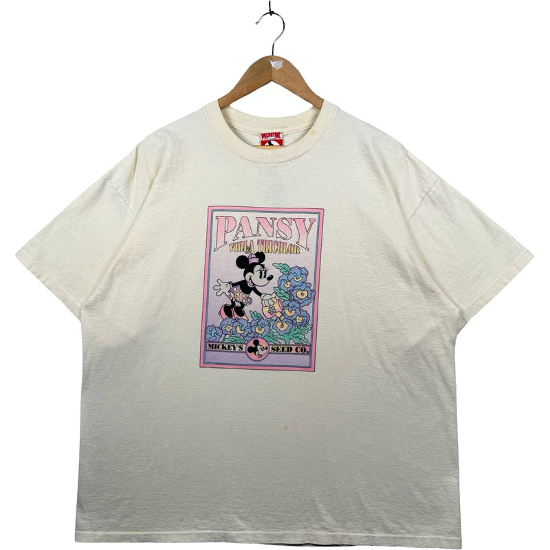 Vintage Disney Mickey Mouse Pansy Viola T-Shirt