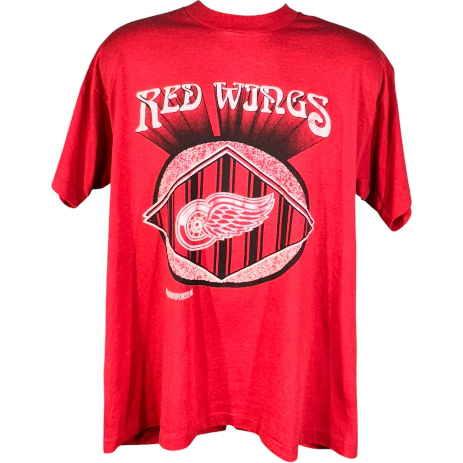 Vintage Detroit Red Wings Logo Tee 90s