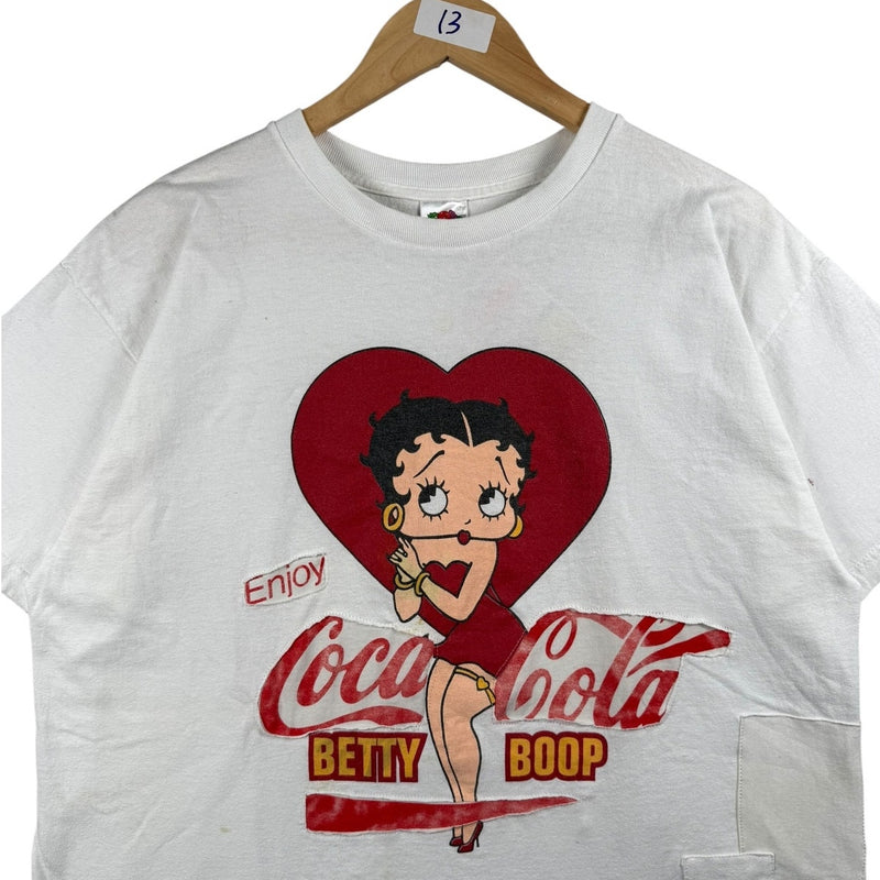 Vintage Coca-Cola x Betty Boop Patchwork 90s T-Shirt