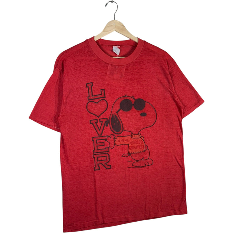 Vintage Peanuts World's Greatest Lover Spellout Tee