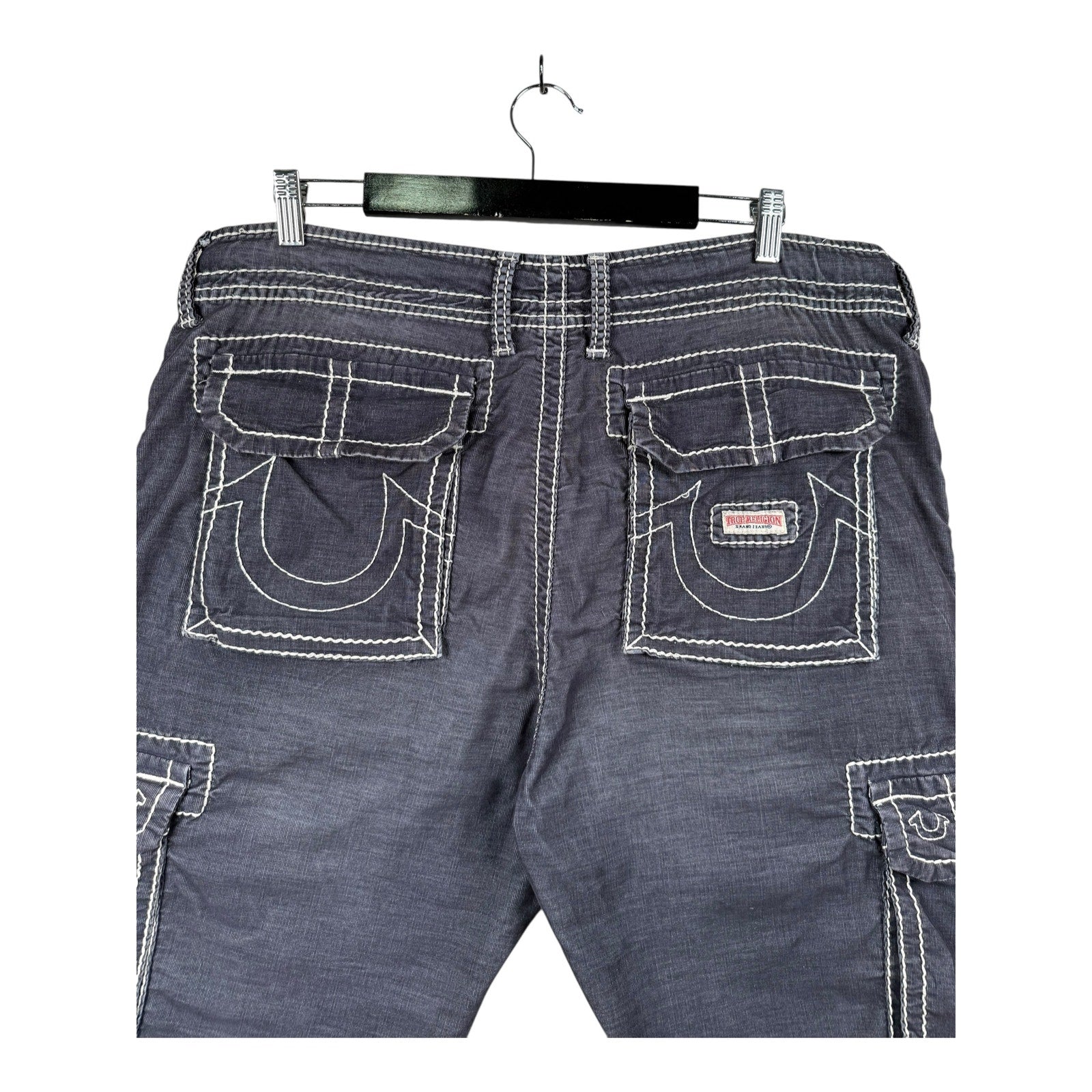 Vintage True Religion Cargo Denim Shorts 38