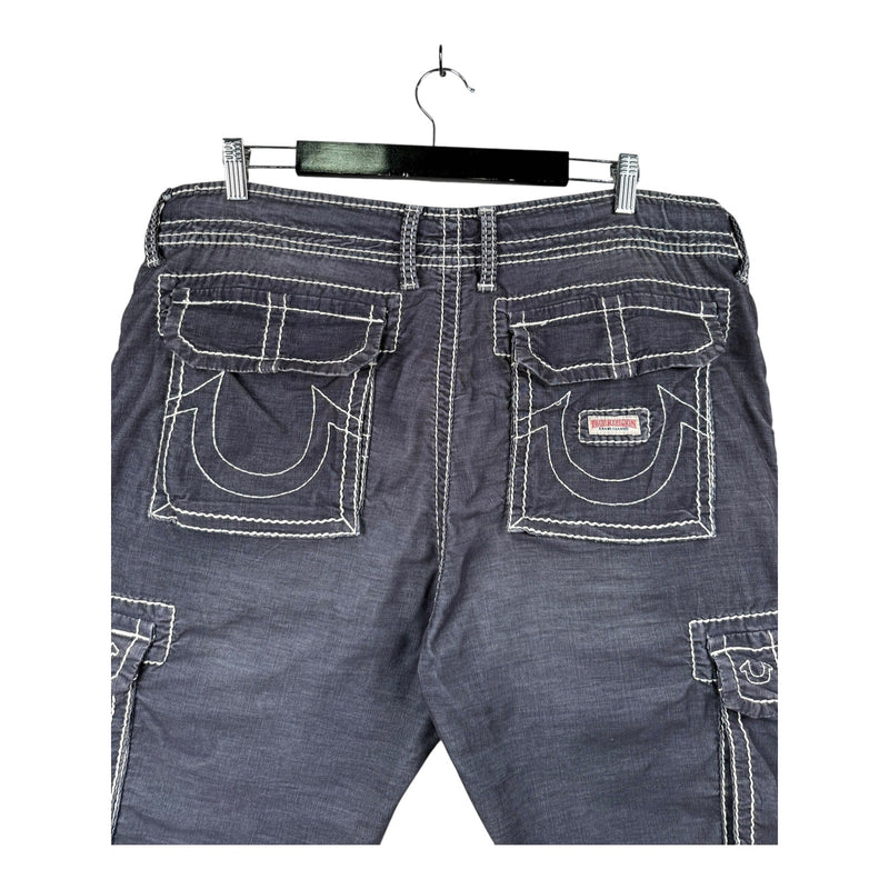 Vintage True Religion Cargo Denim Shorts 38