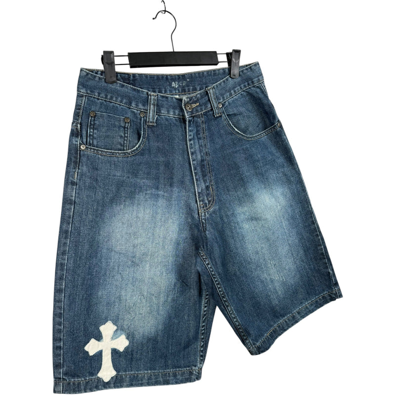 Vintage Flypaper Utility Denim Shorts 32