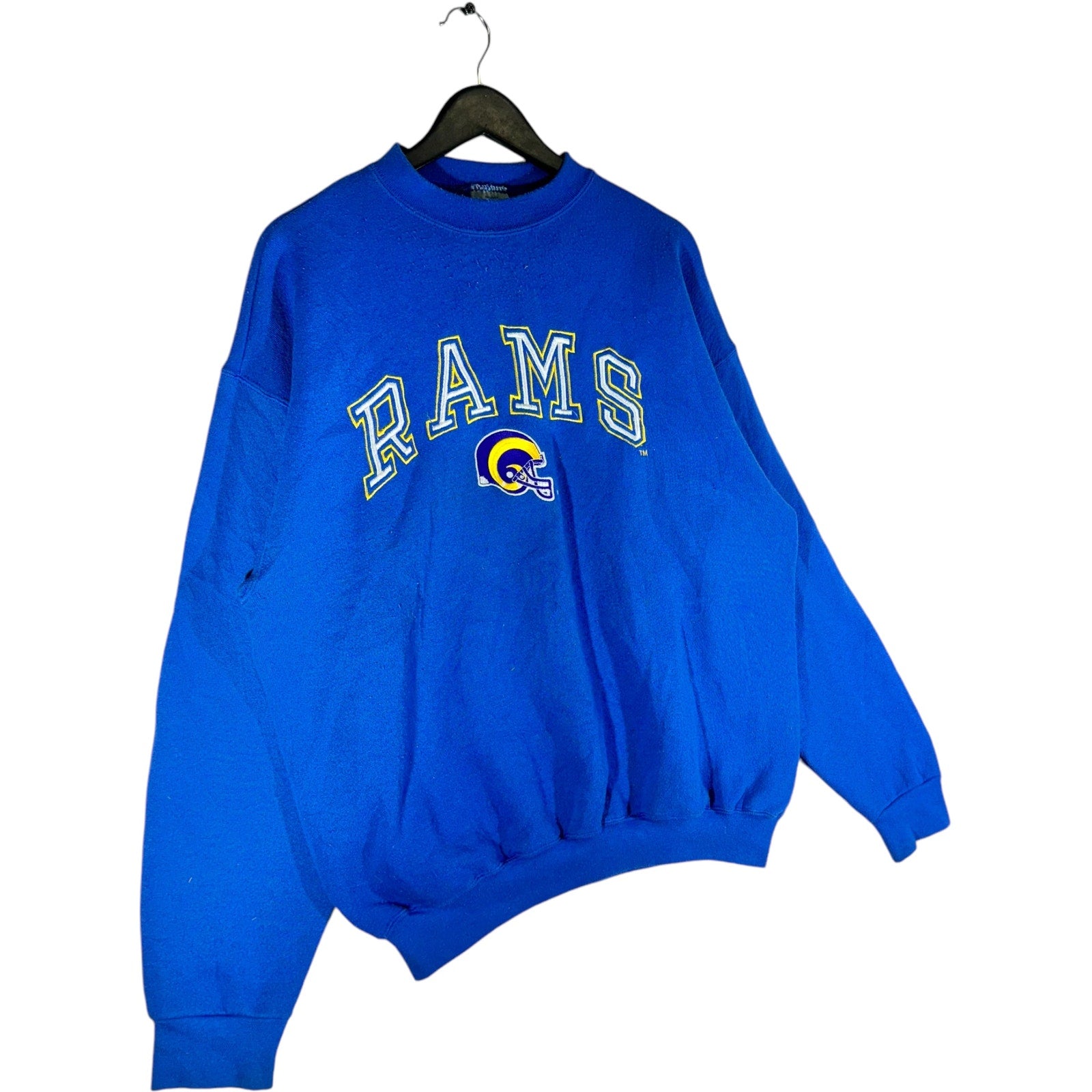 Vintage Logo 7 St. Louis Rams Arch Spellout Crewneck