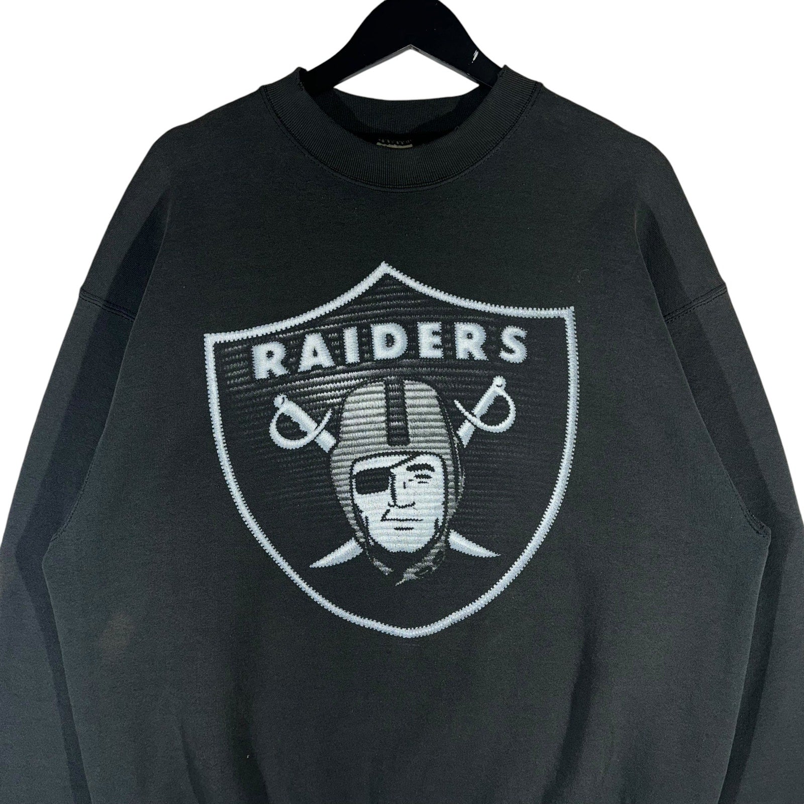 Vintage Salem Sportswear Oakland Raiders NFL Logo Crewneck