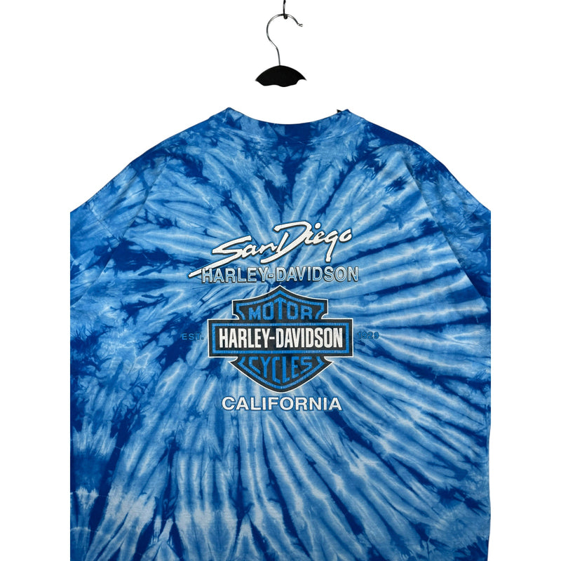 Vintage Harley Davidson San Diego California Tie Dye T-Shirt