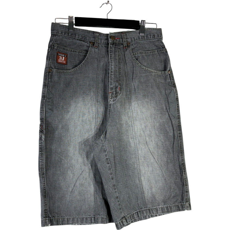 Y2K Three-J Faded Denim Shorts 32x13