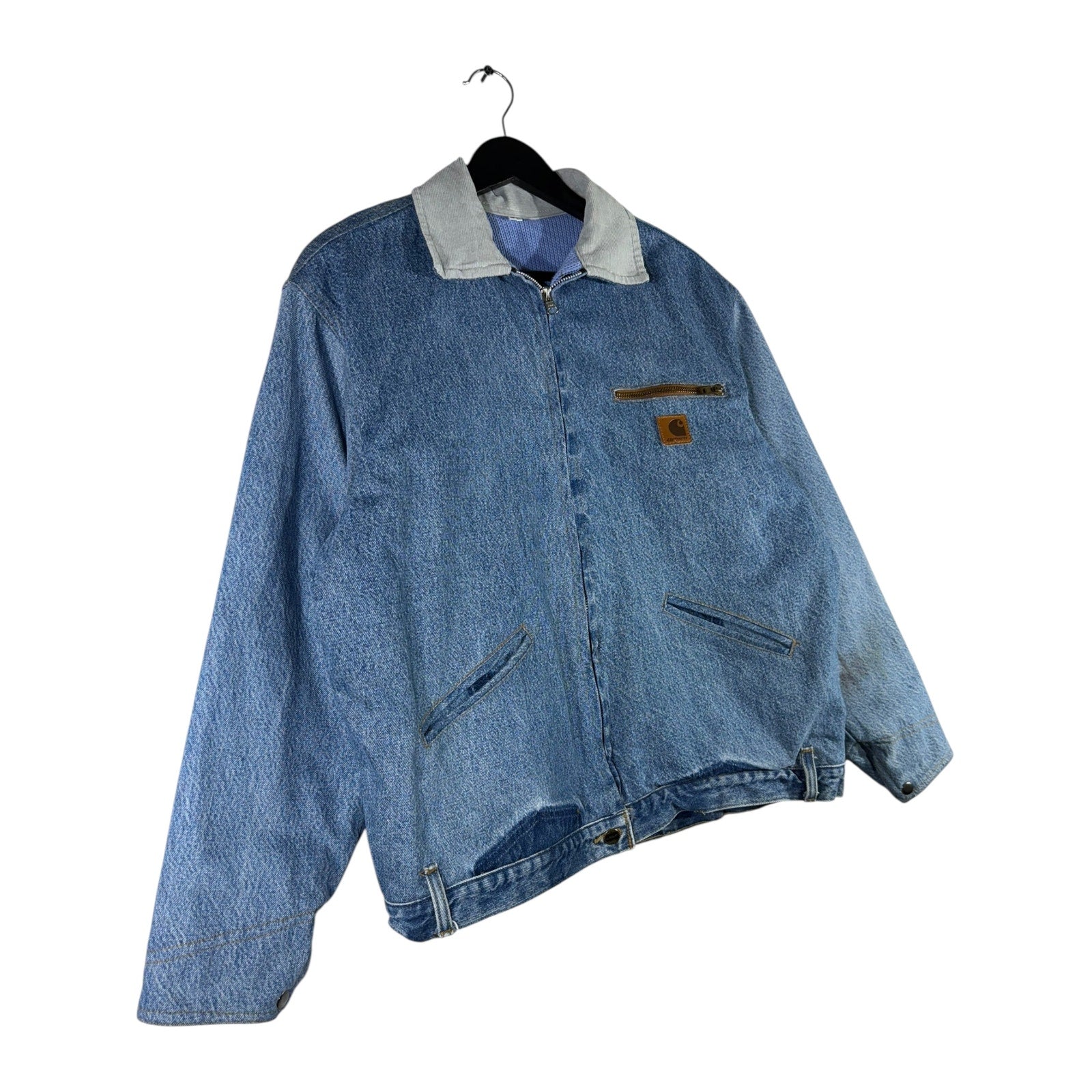 Vintage Reworked Carhartt Full Zip Denim Jacket