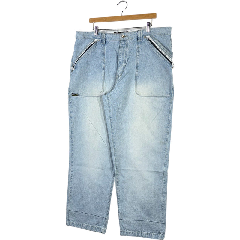 Vintage Y2k Wide Leg Carpenter Denim Jeans 38x32