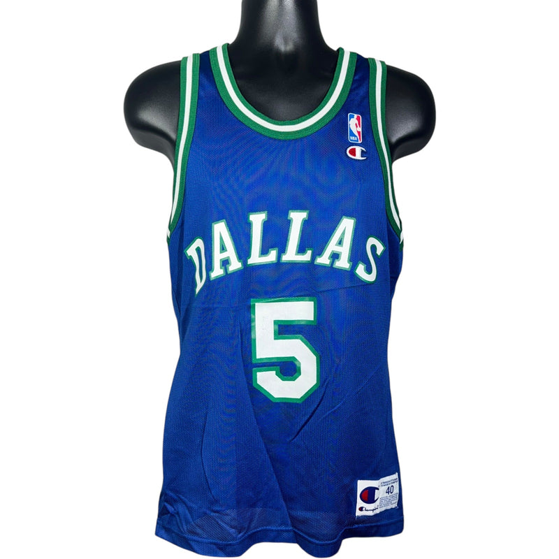 Vintage Champion Dallas Mavericks Jason Kidd #5 NBA Jersey