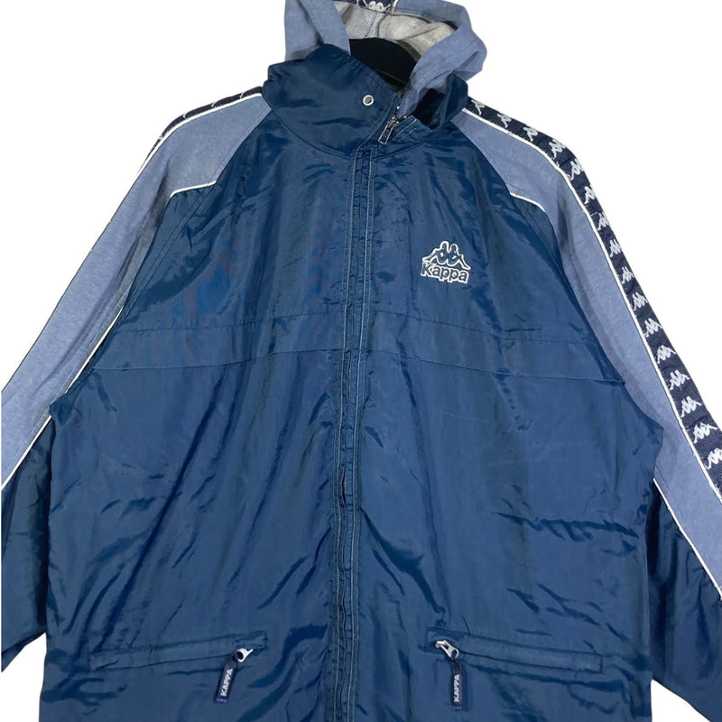Vintage Kappa Full Zip Anorak Hooded Windbreaker
