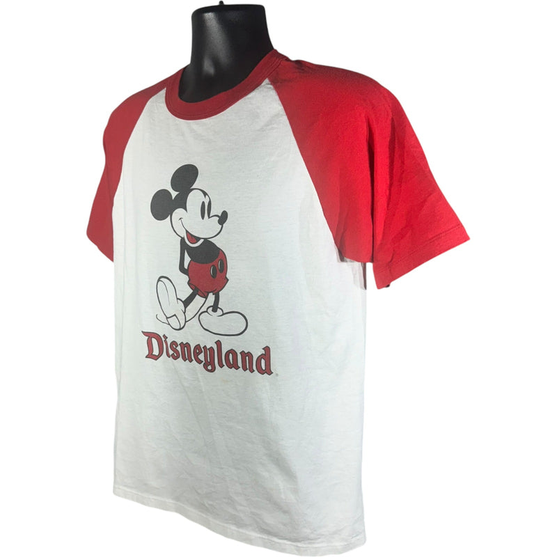 Vintage Disneyland Mickey Mouse Short Sleeve Raglan Tee 90s