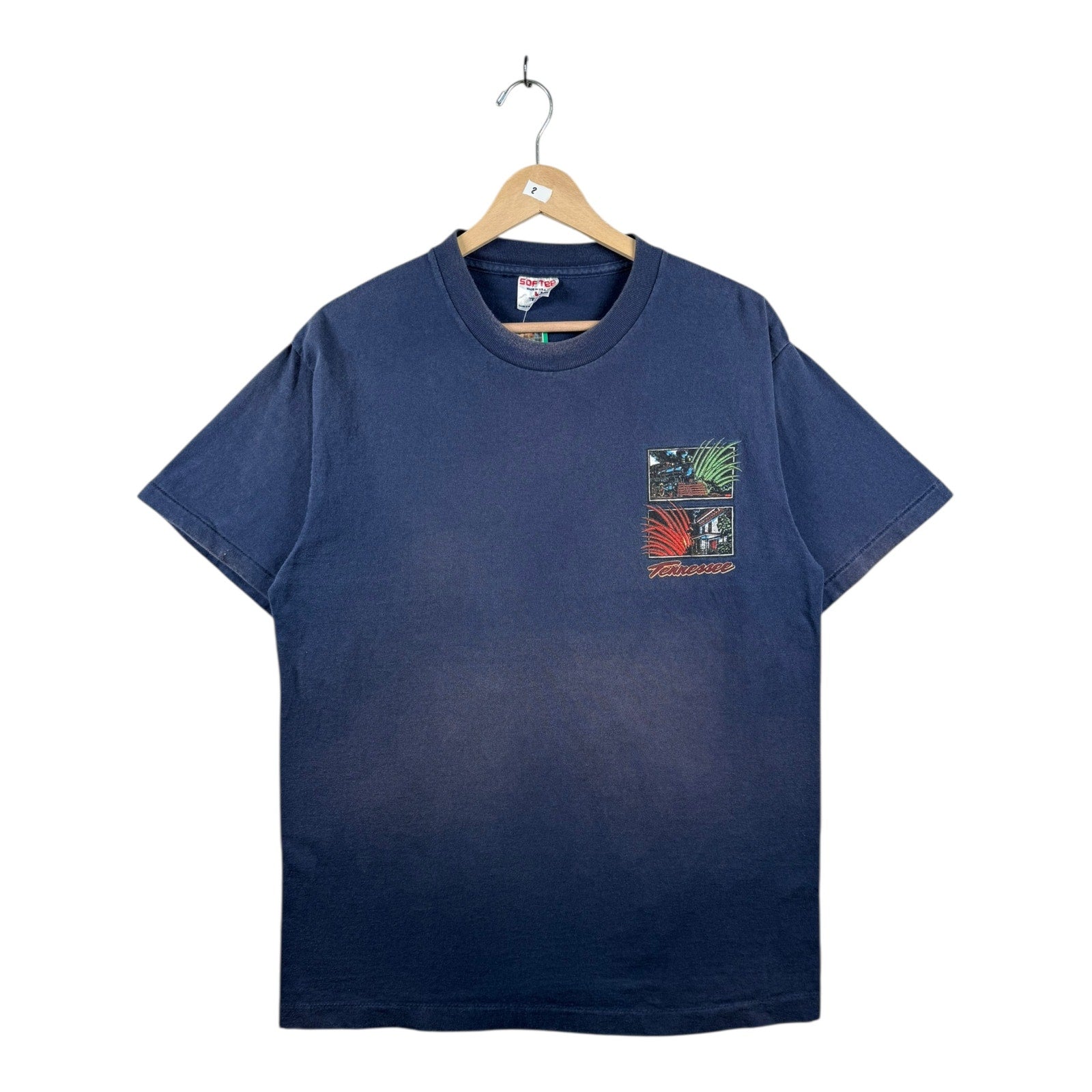 Vintage Tennessee Train House Graphic T-Shirt