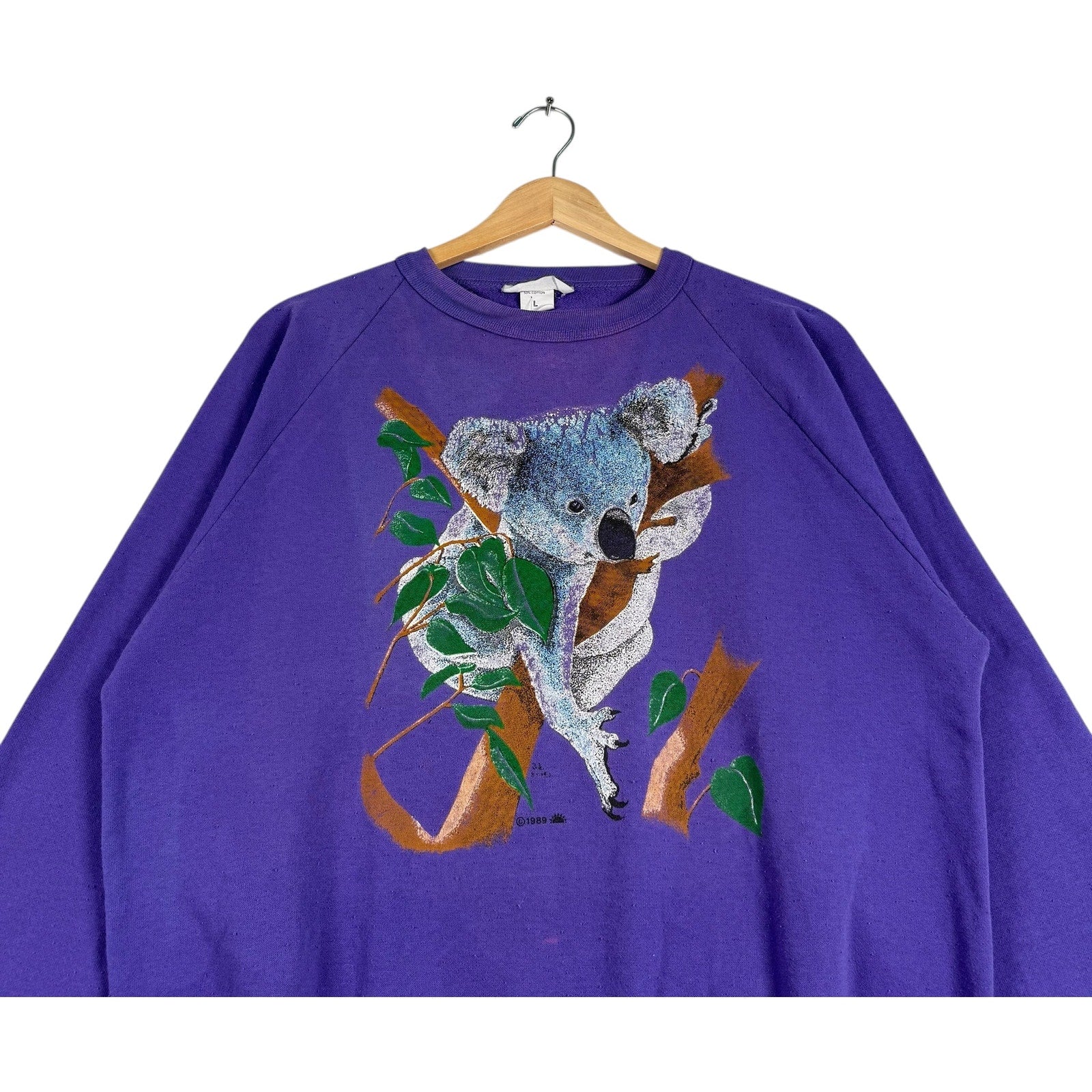 Vintage Climbing Koala Bear Nature Pullover Crewneck