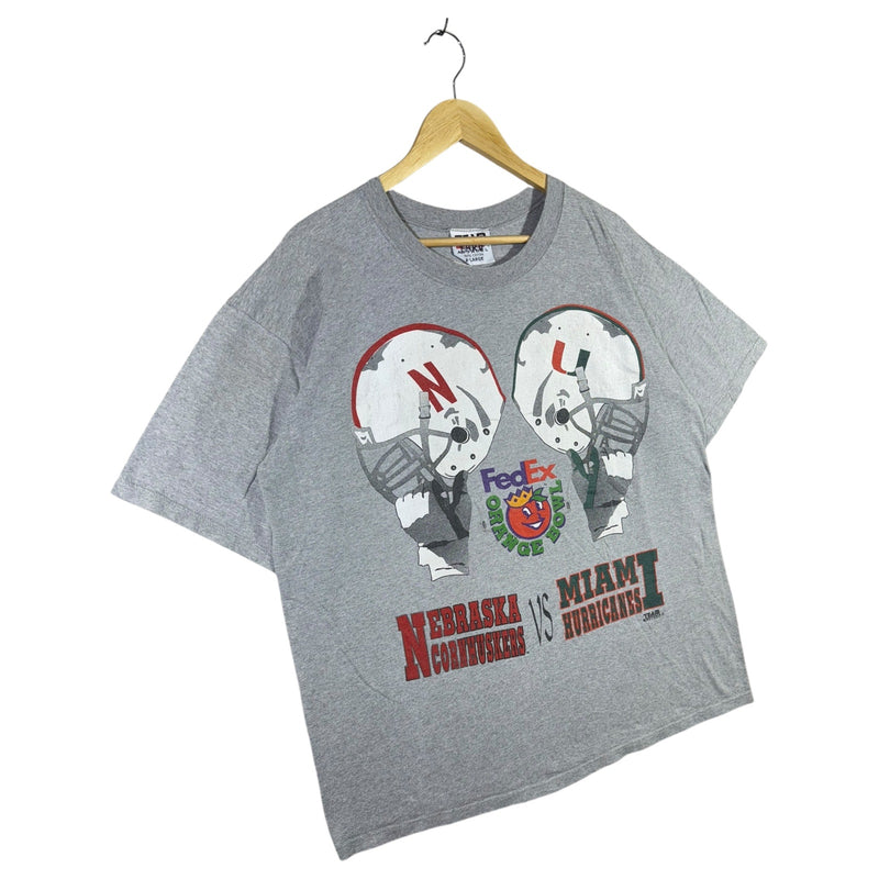Vintage Team Edition Nebraska VS Miami T-Shirt