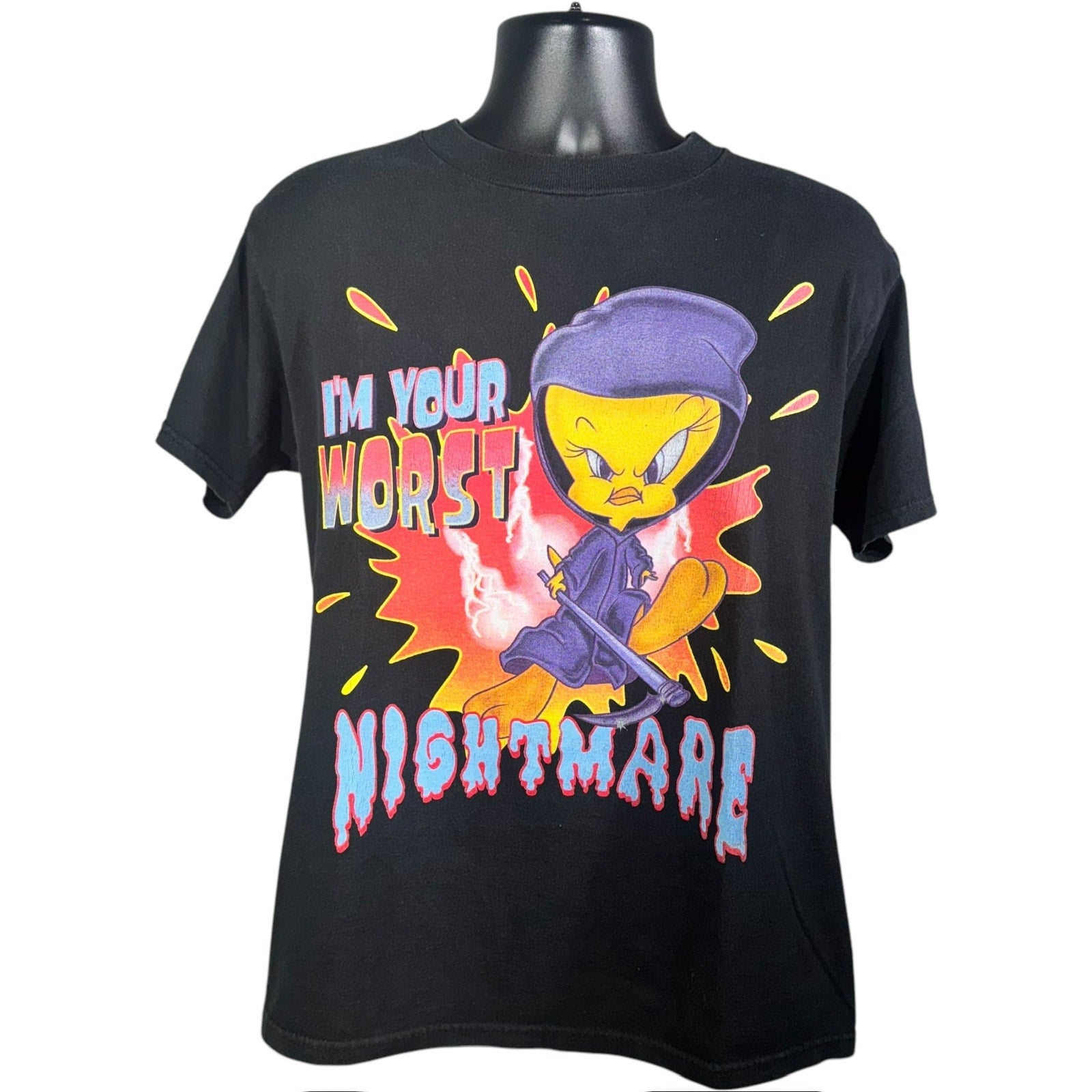 Vintage Looney Tunes Tweety Bird "Worst Nightmare" Tee