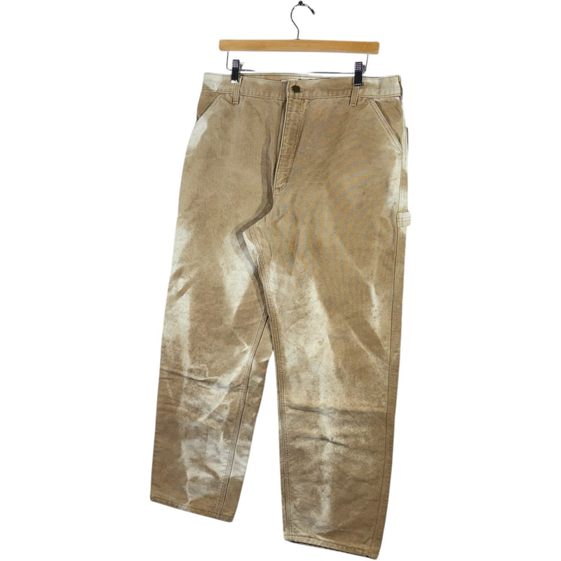 Vintage Faded Carhartt Straight Leg Carpenter Pants 35x29