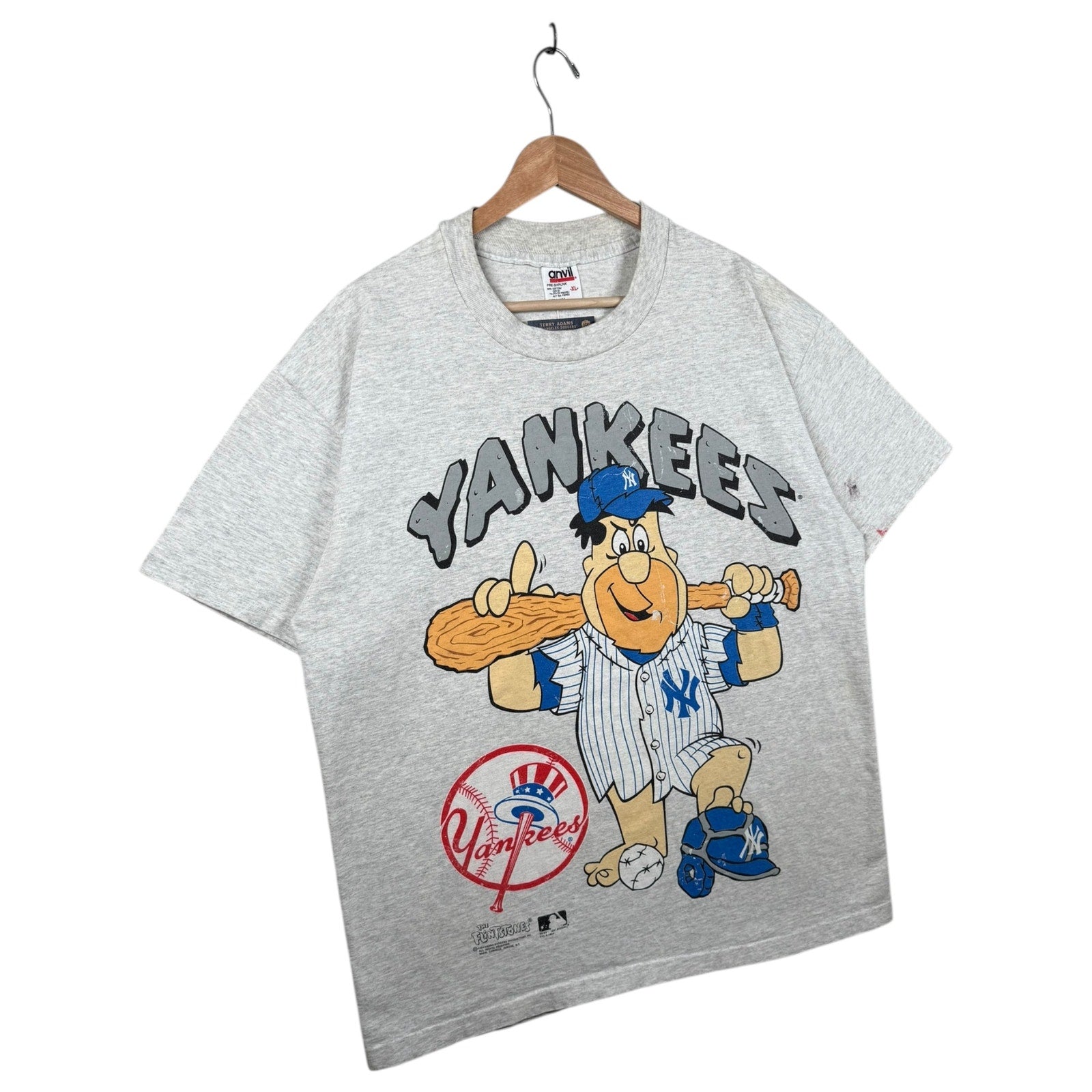 Vintage New York Yankees Fred Flintstone MLB T-Shirt