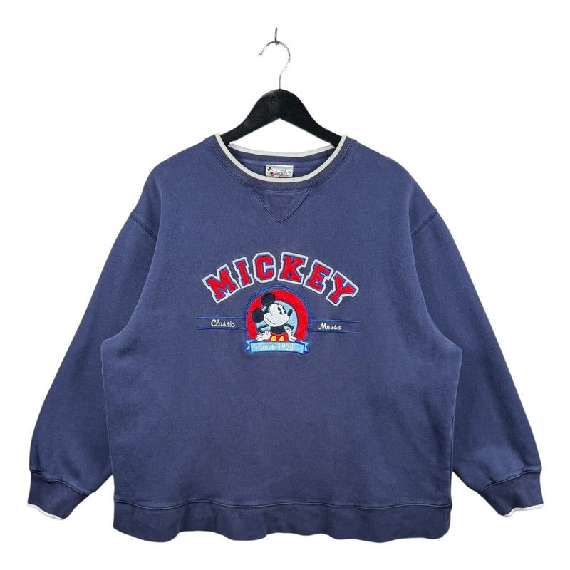 Vintage Disney Mickey Mouse Embroidered Crewneck
