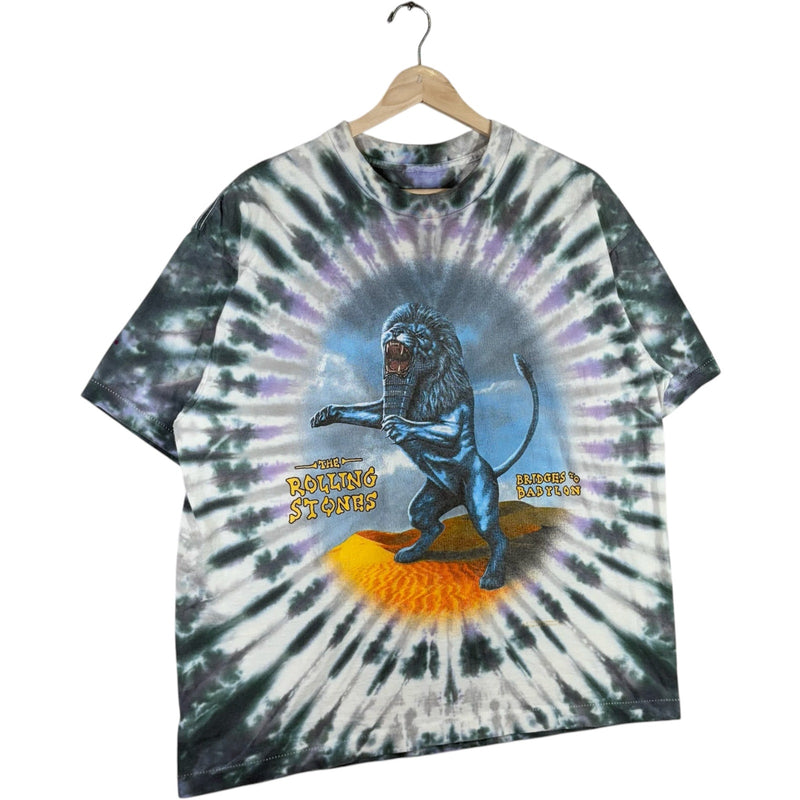 Vintage The Rolling Stones "Bridges To Babylon" Tour Tie Dye Tee 1998