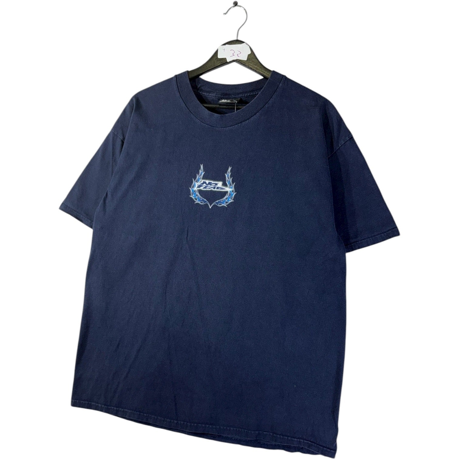 Vintage No Fear Logo Flame Skull T-Shirt