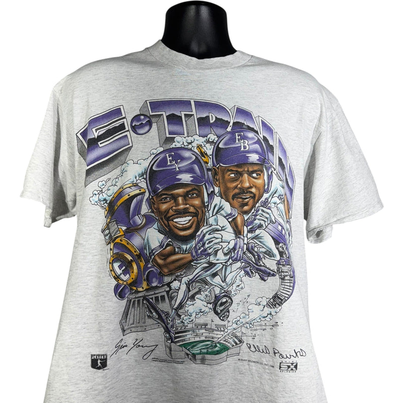 Vintage "E. Train" MLB Caricature Tee 90s